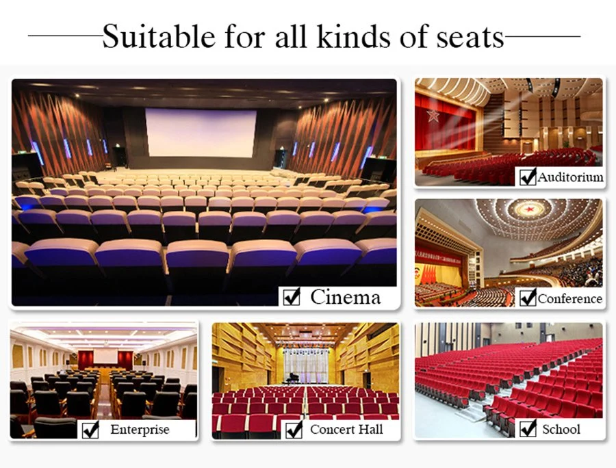 Jy-626 Modern Good Push Back Cinema Chairs Folding Theater Chairs for Conference Auditorium Seating