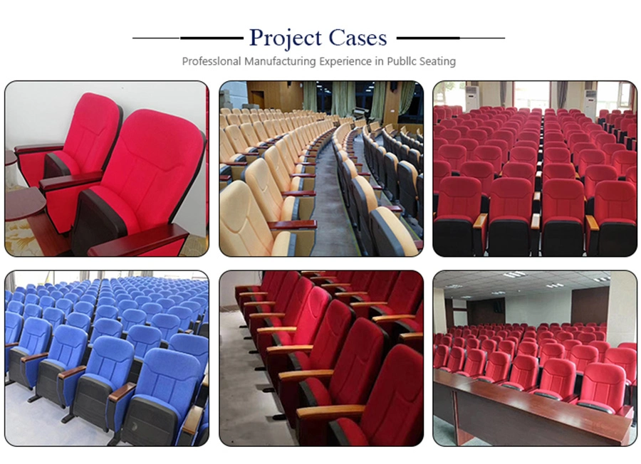 Jy-626 Modern Good Push Back Cinema Chairs Folding Theater Chairs for Conference Auditorium Seating